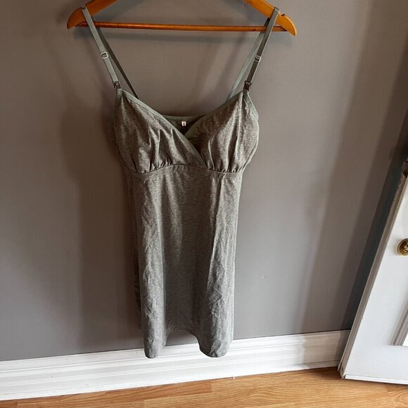 maternity nursing night gown PJs Grey Size M New with tags - Picture 2 of 8